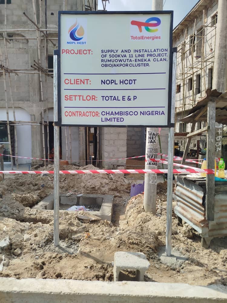 THE PICTURES OF CONTRACTS AWARDED BY NOPL HCDT FOR THE DEVELOPMENT OF THE HOST COMMUNITIES UNDER THE TRUST.