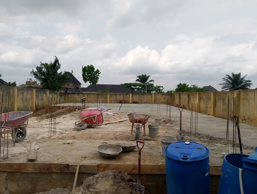 PICTURE NO. 4: THE 4 UNIT OF SELF CONTAIN AT RUKPOKWU-OBIO/AKPOR CLUSTER .