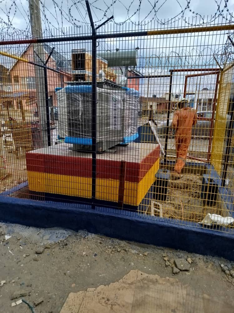 PIX 3(2): THE TEAR RUBBER 500 KVA TRANSFORMER INSTALLED -OBIO/AKPOR CLUSTER.