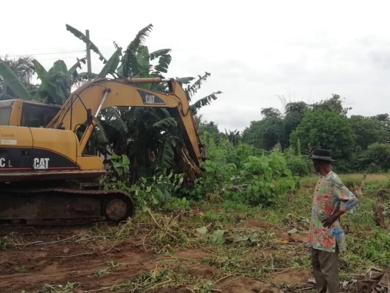 PIX 1(12): CLEARING CLEARING & LEVELING OF THE SITE.
