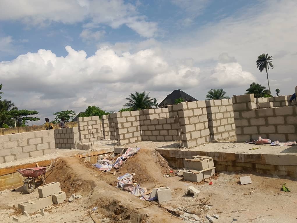 NOPL-HCDT ON A FAST PACE: THE 14 UNITS SELF CONTAIN PROJECT AT OBIO/AKPOR CLUSTER IS NOW AT WINDOW LEVEL.