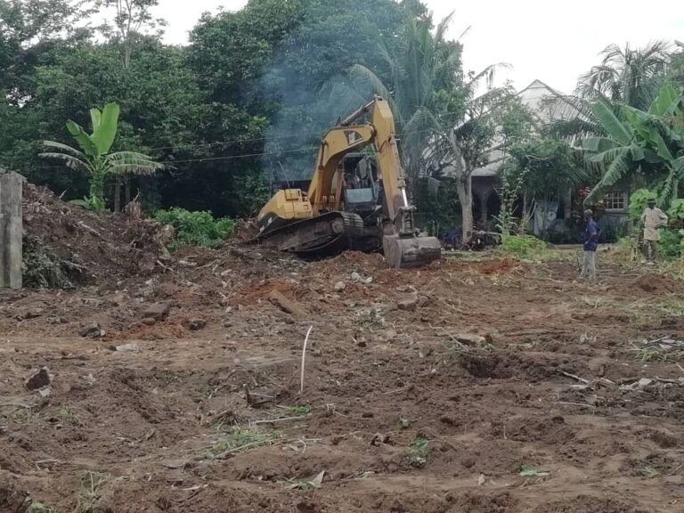 PIX 2(21): BULLDOZING OF THE SITE IN PROGRESS