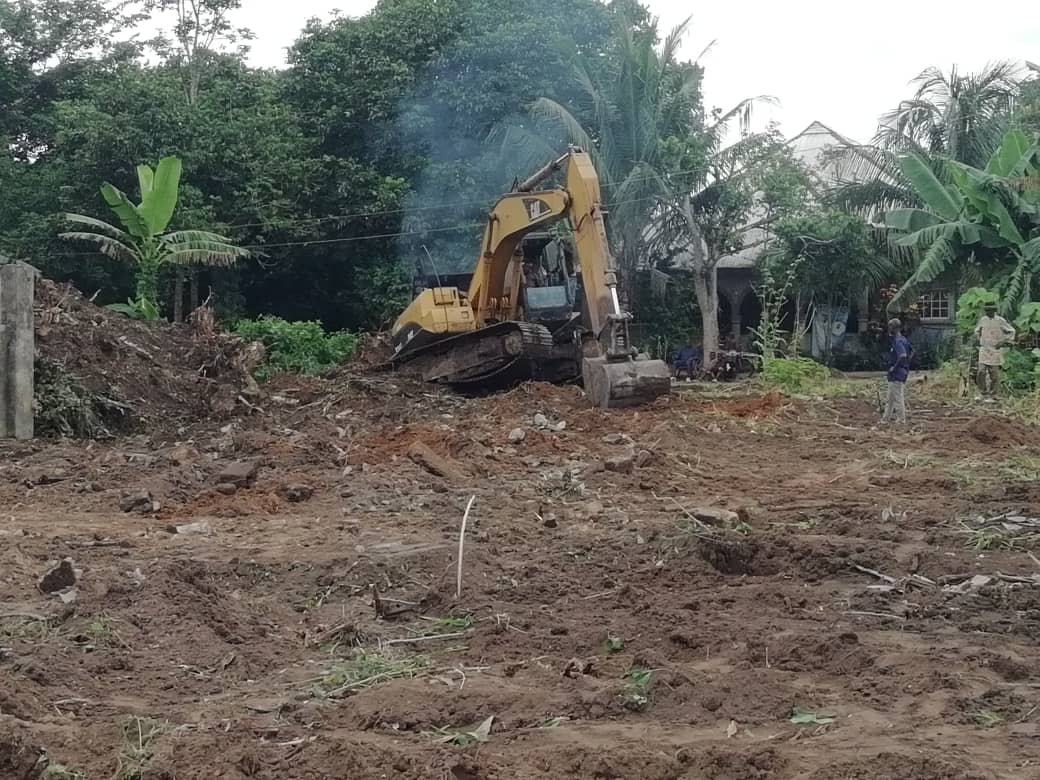 PIX 2(21): BULLDOZING OF THE SITE IN PROGRESS
