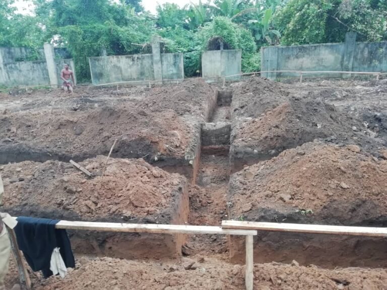 PIX 3(27): THE GROUND OPENING STAGE IN PROGRESS.